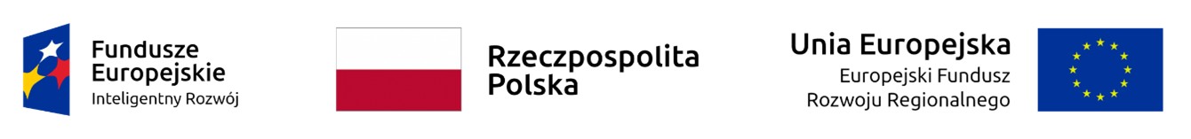 Logotypy Funduszy Europejskich POIR