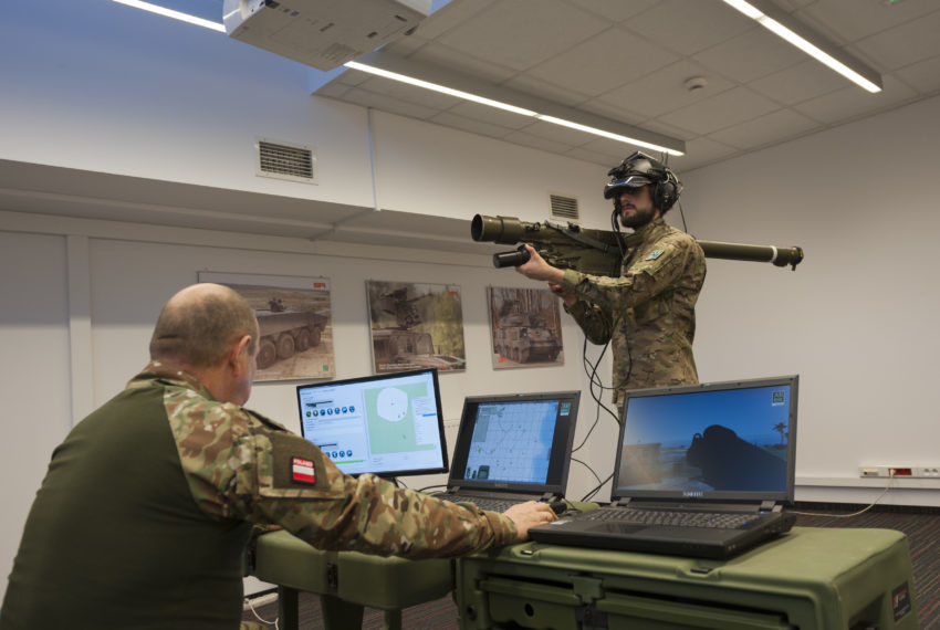 Training simulator for Anti-Aircraft artillery & Missile System GROM