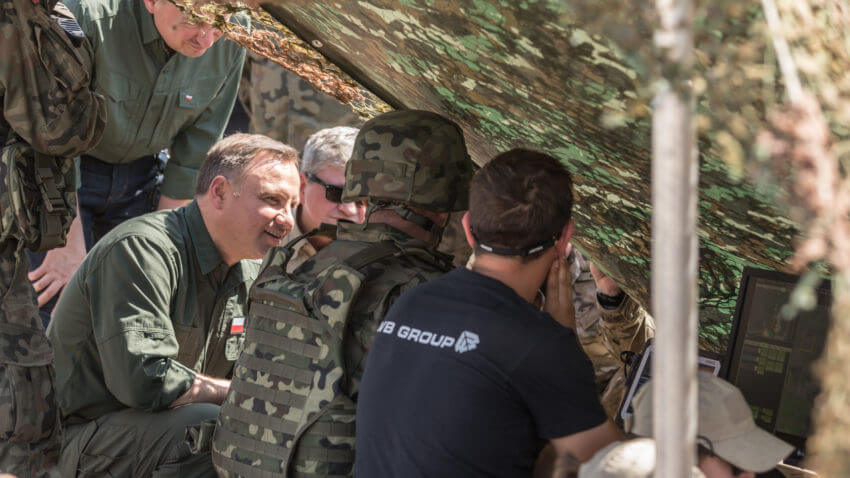 Pierwsze ćwiczenia bojowe z wykorzystaniem systemów FLYEYE i WARMATE zakończone sukcesem.